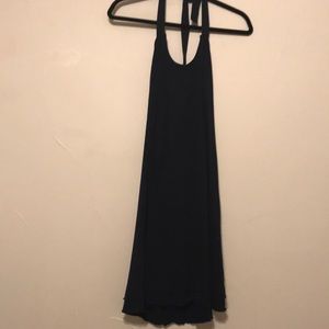 Navy size medium Becca open back with tie dress